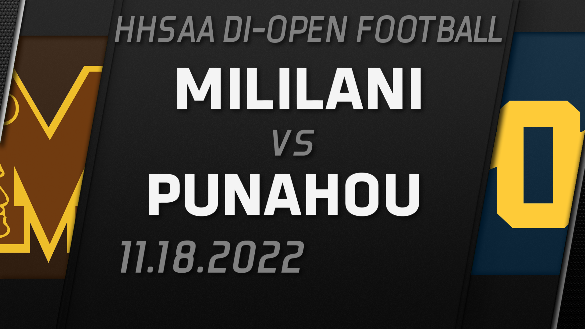 2022 HHSAA Football Open Div. Championship Punahou vs Kahuku